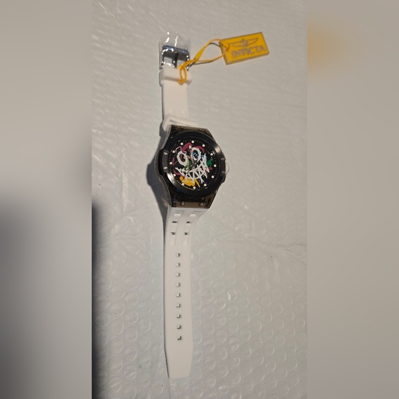 50004 - INVICTA Sea Base Men 45mm Plastic Transparent Black+Iridescent dial PC21 - Picture 3 of 6